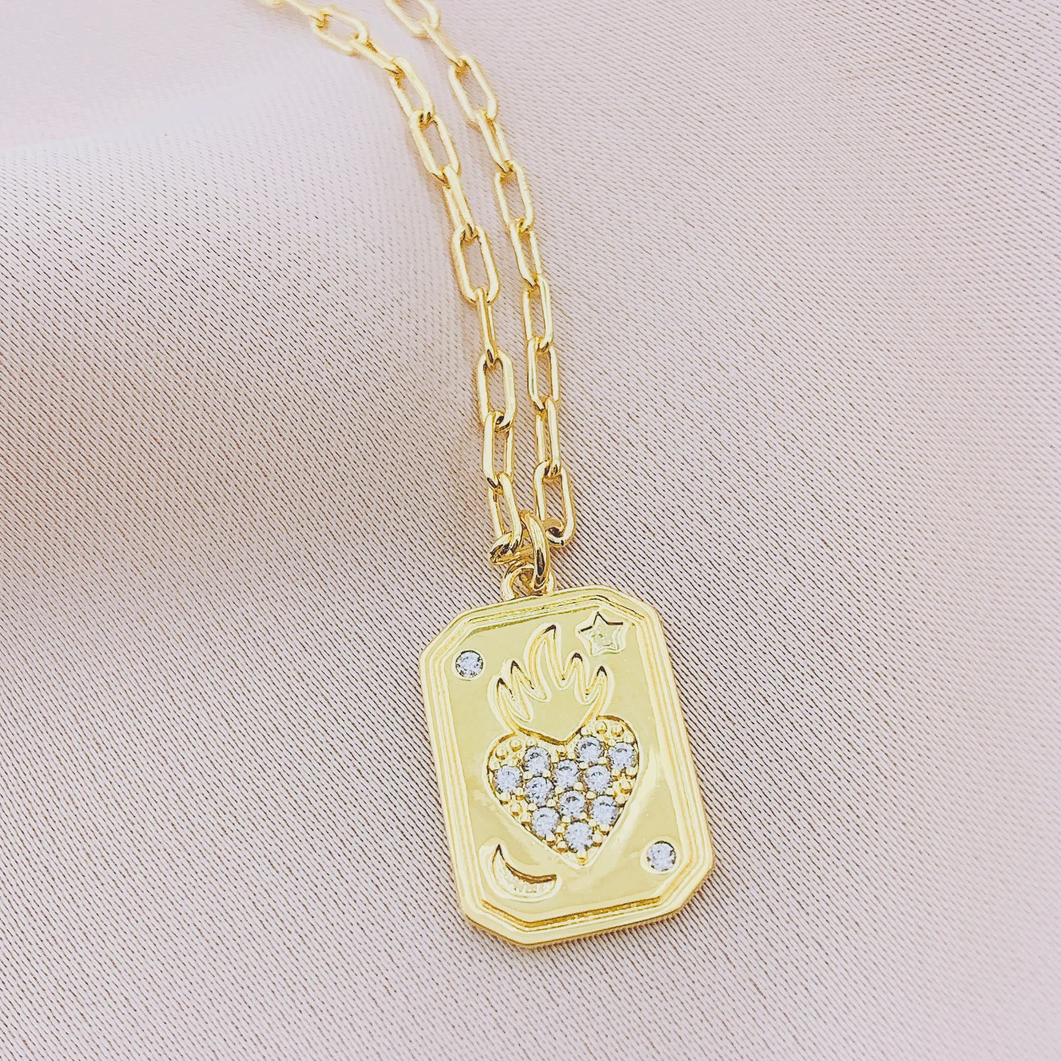 Women's Fashion CZ Pendant Necklace