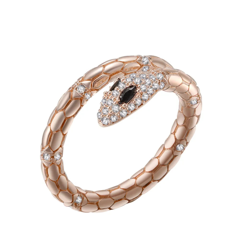 Women's Fashion CZ Snake Ring